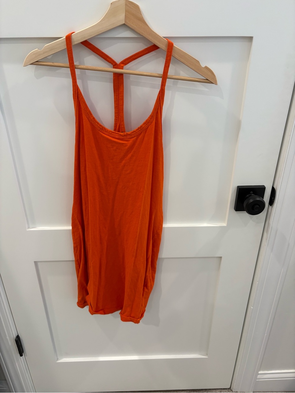 J. Crew Bright Orange Racerback Tank Dress